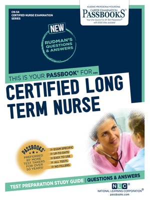 cover image of Certified Long Term Care Nurse